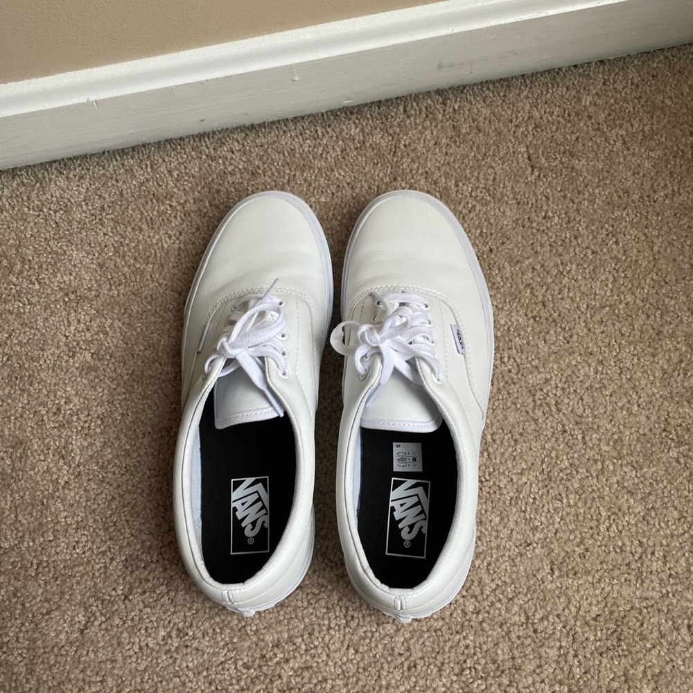 White vans size 10 brand new